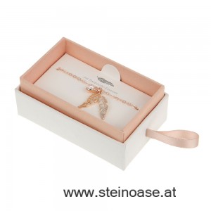 Armband mit Engelsfeder - rose